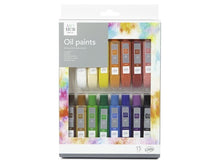 Carica l&#39;immagine nel visualizzatore di Gallery, Watercolour Oil Acrylic Artist Paint School Set Art Hub  15 Vibrant Colours
