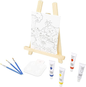 Kids Art Set Children's Painting Board Wooden Easel Drawing Board Gift Present