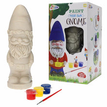 Cargar imagen en el visor de la galería, Paint Your Own Garden Gnome Statue Kids Art Kit Childrens Craft Activity Set Toy
