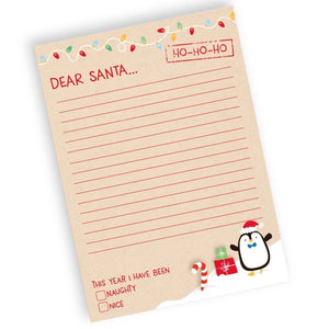 Kids Christmas List Letter to Santa Writing Kit Xmas Eve Kids Childrens 7 Pc Set