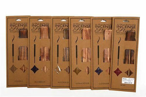 20 Incense Sticks and Wooden Holder Joss Sticks Ash Catcher Gift Home Burning