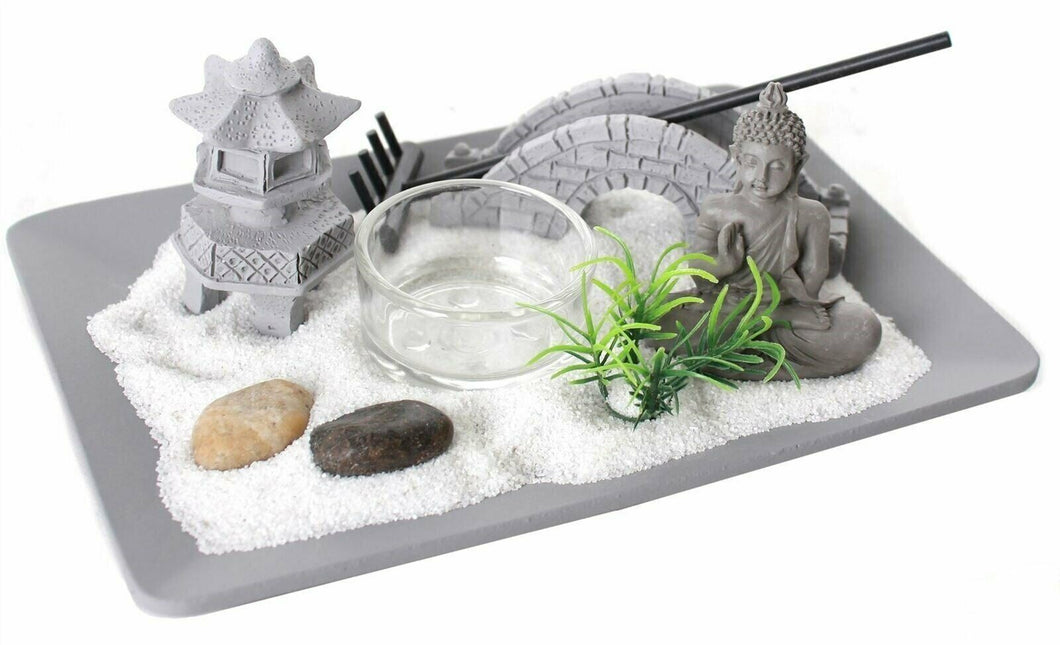 Thai Buddha Zen Garden Tea Light Candle Holder Home Decoration