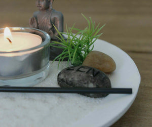 Buddha Zen Garden Tealight Candle Holder Home House Decoration