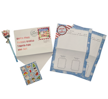 Charger l&#39;image dans la galerie, Kids Christmas List Letter to Santa Writing Kit Xmas Eve Kids Childrens 5 Pc Set
