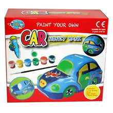 Load image into Gallery viewer, Paint Your Own Piggy Bank Car Money Childrens Kids Create Painting Gift Savings
