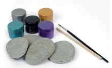 Lade das Bild in den Galerie-Viewer, Rock Painting Set Paint Your Own Metallic Garden Rocks Creative Artist Art Creat
