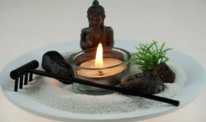 Buddha Zen Garden Tealight Candle Holder Home House Decoration