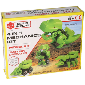 Make Your Own Walking Robot Dinosaur 4 in 1 Mechanics Kit