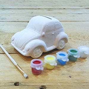 Paint Your Own Piggy Bank Car Money Childrens Kids Create Painting Gift Savings