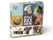 Load image into Gallery viewer, Rock Painting Set Paint Your Own Metallic Garden Rocks Creative Artist Art Creat
