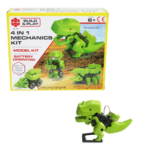 Cargar imagen en el visor de la galería, Make Your Own Walking Robot Dinosaur 4 in 1 Mechanics Kit
