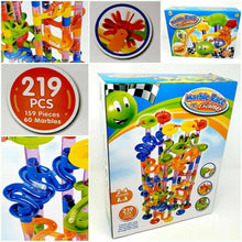 Load image into Gallery viewer, 219PC MARBLE RUN RACE SET CONSTRUCTION BUILDING BLOCKS KIDS TOY GAME TRACK
