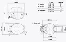 Charger l&#39;image dans la galerie, COMPRESSOR EMBRACO EMU5125Y 220-240 V 50 Hz 876AA67 R-600a RSIR-RSCR
