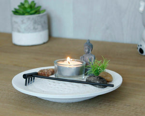 Buddha Zen Garden Tealight Candle Holder Home House Decoration