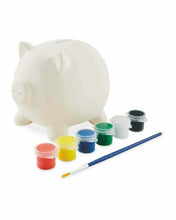 Cargar imagen en el visor de la galería, Paint Your Own Piggy Bank Set Paint Your Own Money Box Kids Savings Bank
