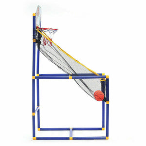 Childrens Indoor Outdoor Arcade Style Basketball Stand With Net Hoop Balls Pump