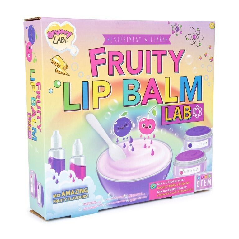 Girls Make Your Own Lip Balm Create Fruit Flavour Lab Toy Play Set STEM Gift