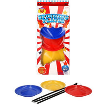 Ladda upp bild till gallerivisning, Spinning Plates Set Of 3 With Sticks Outdoor Juggling Circus Trick Game Toy Play
