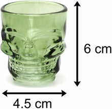 Carica l&#39;immagine nel visualizzatore di Gallery, 4 x Skull Shot Glasses Drinking Party Game
