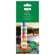 Cargar imagen en el visor de la galería, Oil Paints Set Artist Art Craft School Painting Colours 10 x 12ml Kit Set
