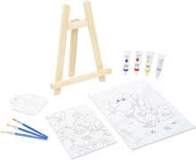 Charger l&#39;image dans la galerie, Kids Art Set Children&#39;s Painting Board Wooden Easel Drawing Board Gift Present
