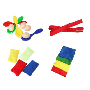 Sports Day Kit 18 Pieces Outdoor Games Set Family Games For Adults Kids Plastic