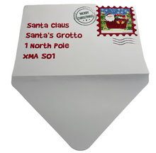 Charger l&#39;image dans la galerie, Kids Christmas List Letter to Santa Writing Kit Xmas Eve Kids Childrens 5 Pc Set
