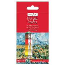 Load image into Gallery viewer, Acrylic Paint Set Artist Rock Painting School Craft College Gift 8 x 6ml Tubes
