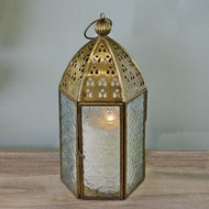 Gold Moroccan Lantern Vintage Tea Light Candle Holder Metal Home Décor Gift