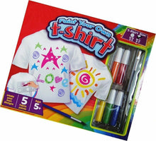 Cargar imagen en el visor de la galería, Paint Your Own T-Shirt Fabric Paint Pens Kids Boys Girls T-SHIRT INCLUDED
