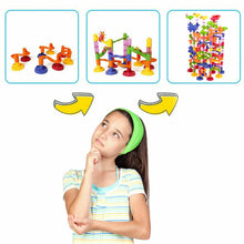 Load image into Gallery viewer, 219PC MARBLE RUN RACE SET CONSTRUCTION BUILDING BLOCKS KIDS TOY GAME TRACK
