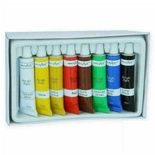 Carica l&#39;immagine nel visualizzatore di Gallery, Watercolour Paints 8 x 6ml Tubes Assorted Colours Set Artist Art Crafts School
