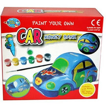 Carica l&#39;immagine nel visualizzatore di Gallery, Paint Your Own Piggy Bank Car Money Childrens Kids Create Painting Gift Savings
