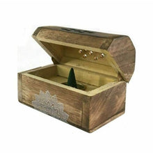 Cargar imagen en el visor de la galería, Wooden Incense Cone Holder Burner Joss Incense Box Ash Catcher 10 FREE CONES
