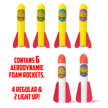 Cargar imagen en el visor de la galería, Light Up Double Stomp Air Rocket Launcher Kids Foam Toy Science Gift
