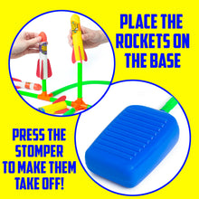 Carica l&#39;immagine nel visualizzatore di Gallery, Light Up Double Stomp Air Rocket Launcher Kids Foam Toy Science Gift
