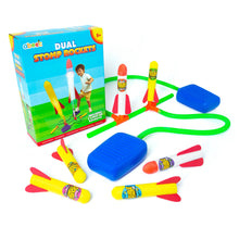 Cargar imagen en el visor de la galería, Light Up Double Stomp Air Rocket Launcher Kids Foam Toy Science Gift
