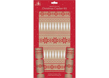 Load image into Gallery viewer, Make Your Own Christmas Cracker Kit Xmas Hats Jokes Snappers Craft
