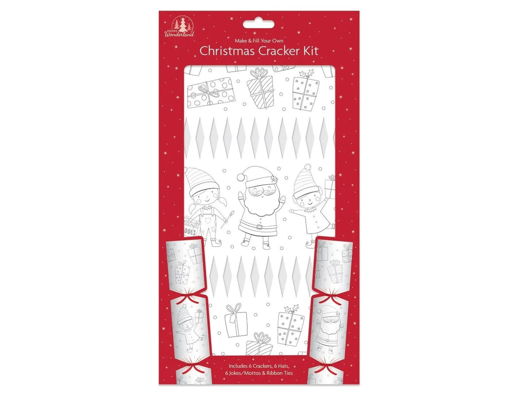 Make Your Own Christmas Cracker Kit Xmas Hats Jokes Snappers Craft