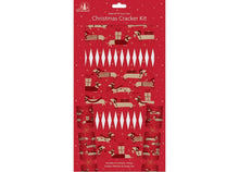 Cargar imagen en el visor de la galería, Make Your Own Christmas Cracker Kit Xmas Hats Jokes Snappers Craft
